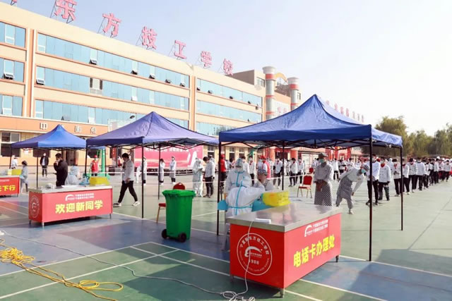 宁夏新东方全校师生完成二轮核酸检测，筑牢校园防疫安全墙！